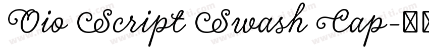 Oio Script Swash Cap字体转换